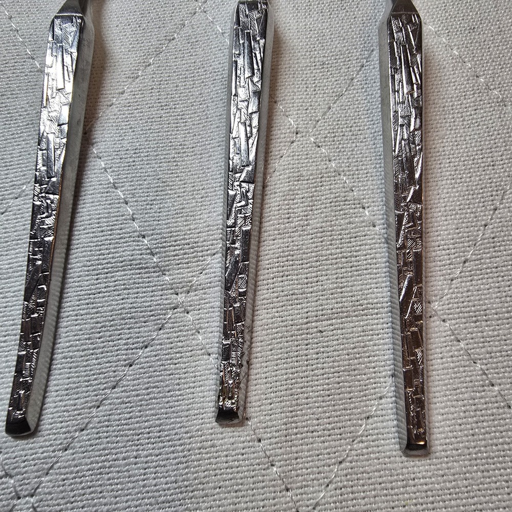 Riviera Mosaic Stainless Steel Spoon 3 Flatware Japan Silverware‎ Dinnerware - Picture 8 of 9